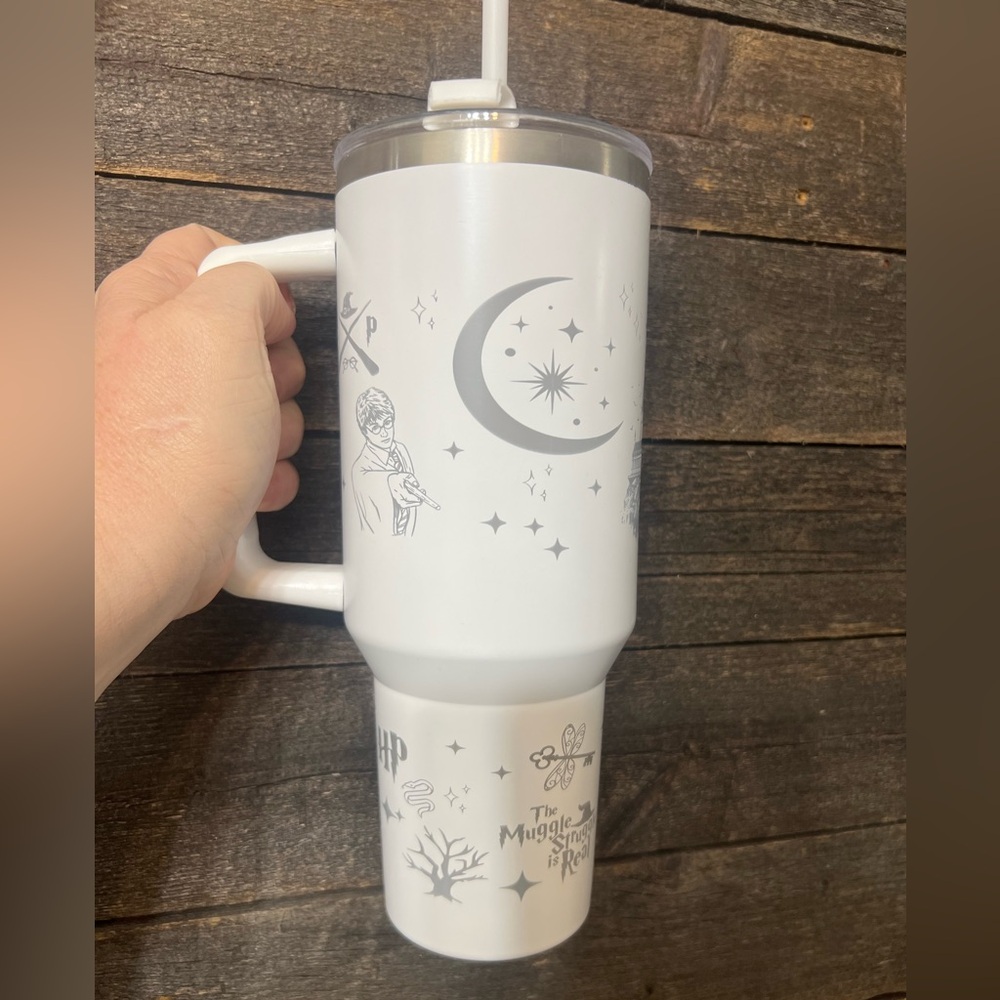 Harry Potter engraved 40oz stainless steel tumbler